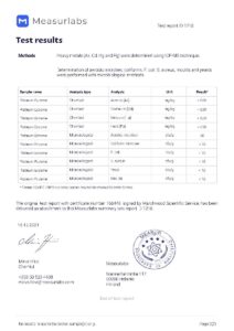 Platinum Extreme COA Measurelabs Page 2